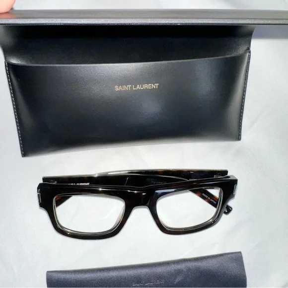 YSL SAINT LAURENT 574 SL574 002 HAVANA BROWN 52mm FRAMES  display picture 3